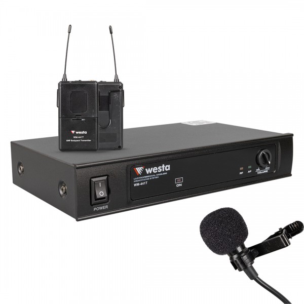 WESTA WM-441T UHF ÇİFT KANAL 1 YAKA TELSİZ MİKROFON WESTA WM-441T UHF ÇİFT KANAL 1 YAKA TELSİZ MİKROFON
