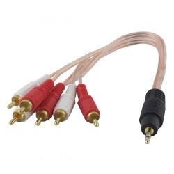 POWERMASTER 3.5 MM STEREO ERKEK / 6 RCA ERKEK 5+1 KABLO