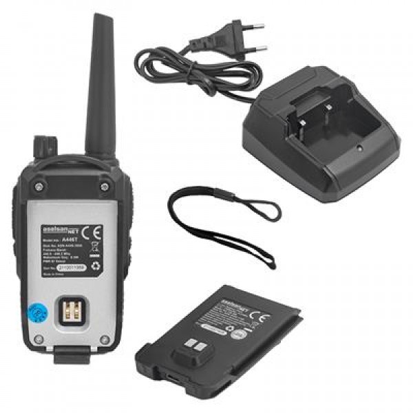 Aselsan A446T 16 Kanal 12 Km Menzil Ekranlı Tekli Set El Telsizi