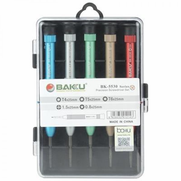 Baku BK-5530 Telefon Tamir 5in1 Tornavida Seti Baku BK-5530 Telefon Tamir 5in1 Tornavida Seti