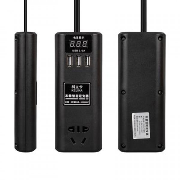 Powermaster Çok Fonksiyonlu USB Araç İnvertörü 12v/24V To 220V Powermaster Çok Fonksiyonlu USB Araç İnvertörü 12v/24V To 220V