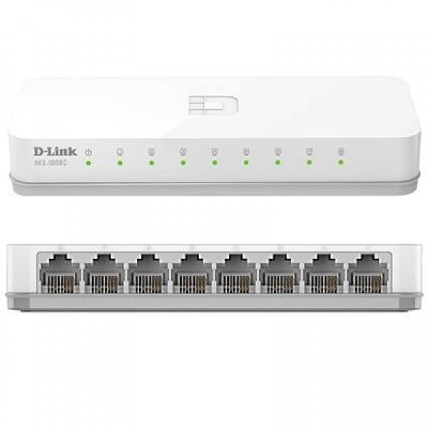 D-Link DES-1008c 10/100 Mbps 8 Port Ethernet Switch