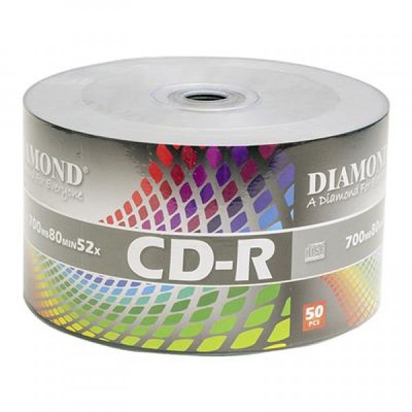 Diamond CD-R 52x 700 Mb 80 Min Boş CD 50'li Paket Diamond CD-R 52x 700 Mb 80 Min Boş CD 50'li Paket