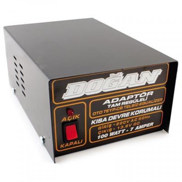 12 Volt 7 Amper Regüleli Adaptör Doğan