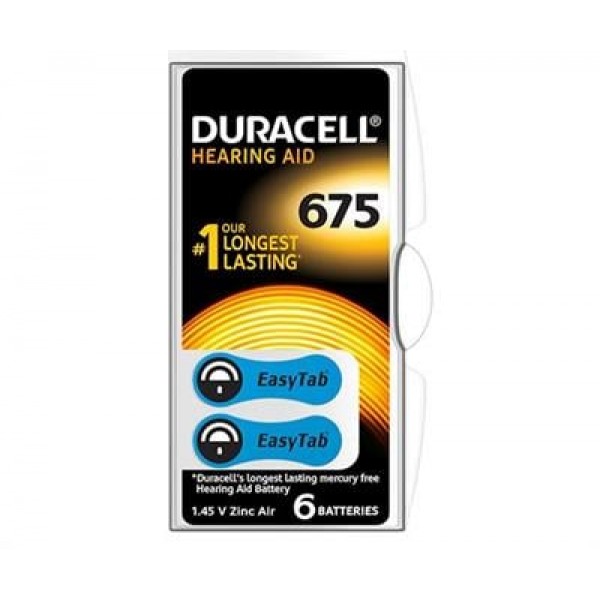 Duracell 675 No Kulaklık Pili (6'lı Paket)