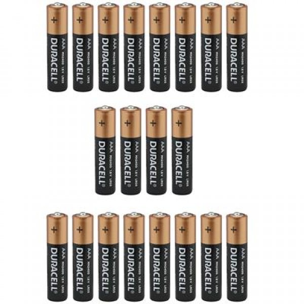 Duracell Alkalin 1.5 Volt AAA 20’li İnce Kalem Pil LR03/MN2400