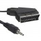 AV Kablo Scart Kablo 3.5 Mm Stereo 1.2 Metre Kısa Jack