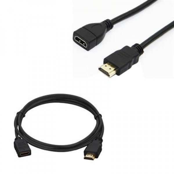 HDMI Kablo Erkek-Dişi 30 Cm Uzatma (Mini HD Recevier İçin)
