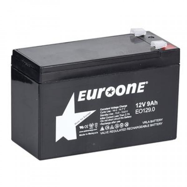 Euroone EO-129.0 12 Volt 9 Amper Bakımsız Kuru Akü Euroone EO-129.0 12 Volt 9 Amper Bakımsız Kuru Akü