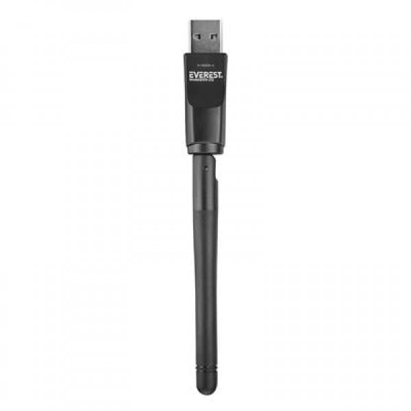 Everest EWN-212 2.4GHz MT7601 İşlemcili 2dBi 150 Mbps Wireless Usb Kablosuz Adaptör