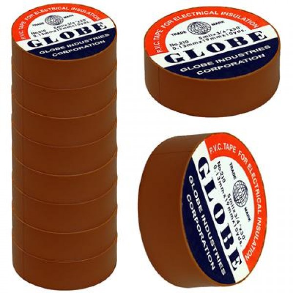 Globe 0.13Mmx19Mm İzole Bant 10'lu Kahverengi