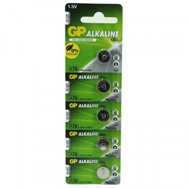 GP A76 LR44 Kartela 5'li Pil