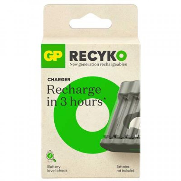 GP Recyko B441 Usb 4’lü AA - AAA Pil Şarj Cihazı (GPACSB44103 GPB441R21-2GTLB1)