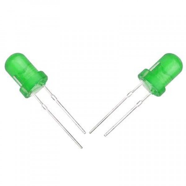 Halmet Mantar Led 5mm Yeşil Mat