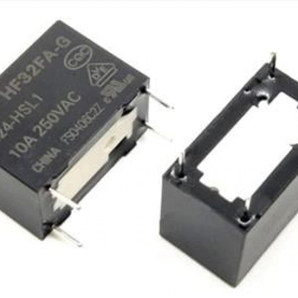 HF32FA-G 24 Volt DC  10A 250V AC 4 Pin Güç Rölesi