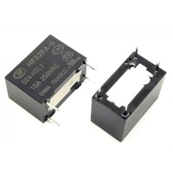 HF32FA-G 24 Volt DC  10A 250V AC 4 Pin Güç Rölesi