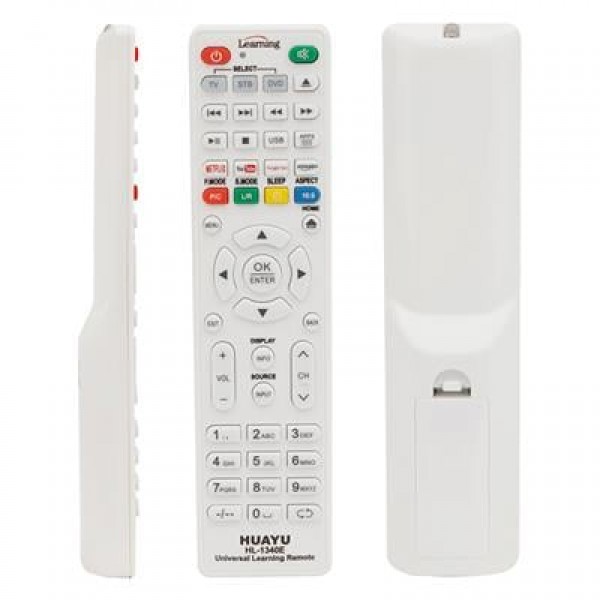 Huayu HL-1340E TV-LCD-Uydu-DVD Öğrenebilen Netflix-Youtube-Amazon Tuşlu Akıllı Kumanda