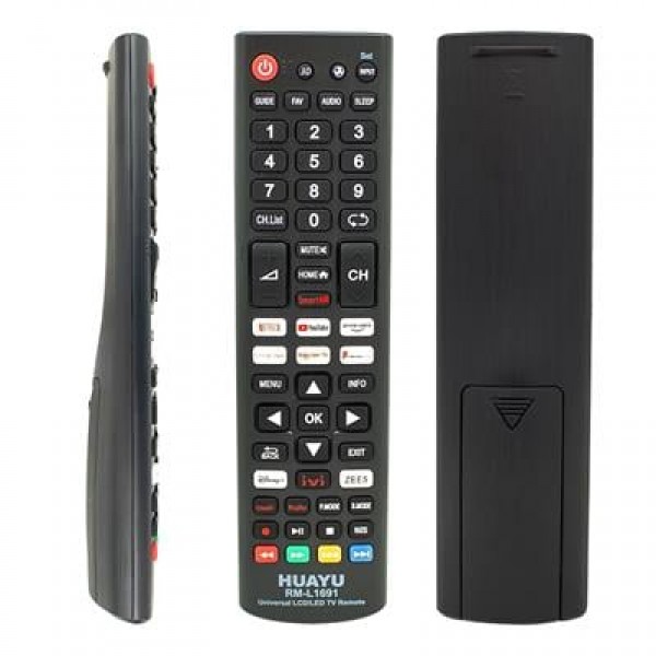 Huayu RM-L1691 Netflix-YouTube-Prime Video-Google Play Tuşlu Universal Lcd Led Tv Kumandası