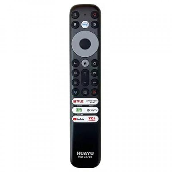Huayu Tcl RM-L1768 - RC902V - RMR1 Netflix-Prime Video-Guard-Media-Youtube Tuşlu Ses Komutsuz Lcd Led Tv Kumandası