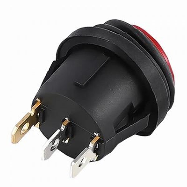 IC-131W Yuvarlak 220 Volt Işıklı Su Geçirmez On/Off Anahtar