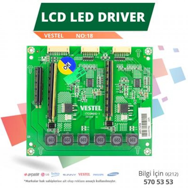 Vestel 17CON06-1 - 20513458 - Lcd Led Driver Vestel 17CON06-1 - 20513458 - Lcd Led Driver