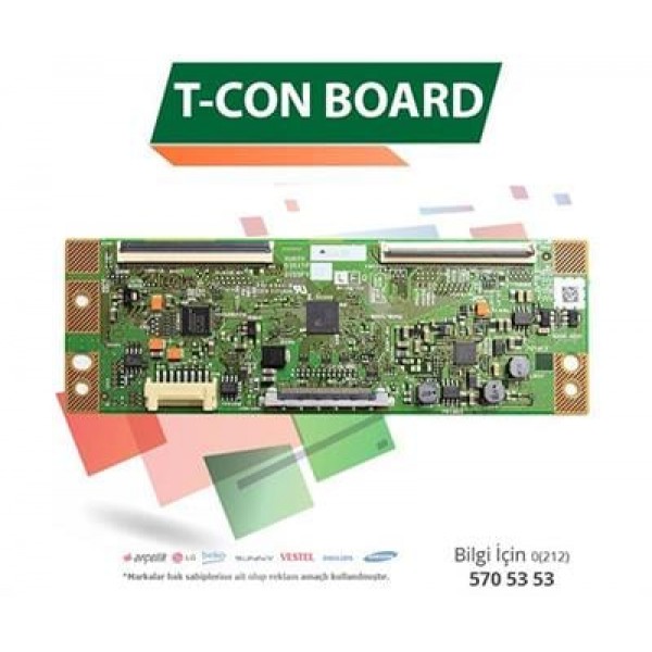 Samsung RUNTK 5351TP - UE32F5070 - UE32F5570 - CY-HF320BGSV1H - Lcd Led T-CON Board