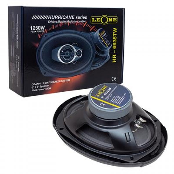 Leone HR-6935TW 1250 Watt 6 X 9 Kapaklı Çiftli Takım Oval Hoparlör