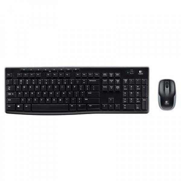 Logitech MK270 Kablosuz Klavye Set Mm Q Tr Siyah