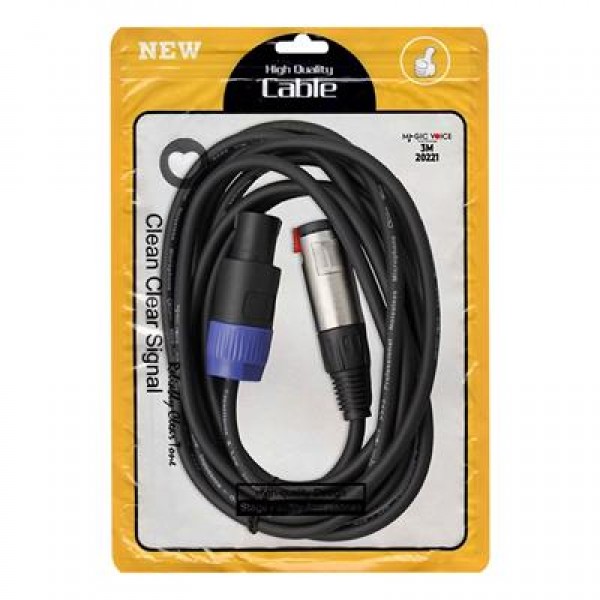 Magicvoice LD384 Specon Erkek - Canon Dişi Çevirici 3 Metre Kablo