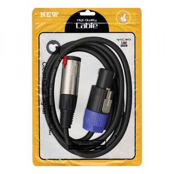 Magicvoice LD384 Specon Erkek - Canon Dişi Çevirici 1.5 Metre Kablo