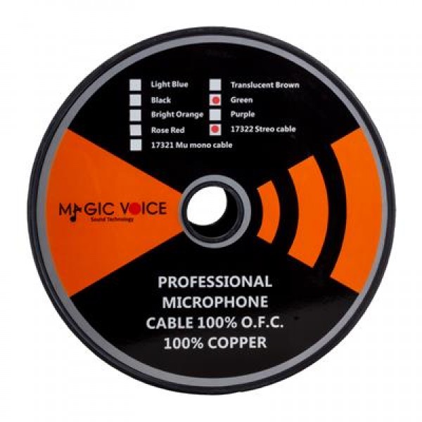 MagicVoice B96 Profesyonel 2 Damarlı Blendajlı Enstrüman Mikrofon Kablosu Stereo 100 Metre (Yeşil) MagicVoice B96 Profesyonel 2 Damarlı Blendajlı Enstrüman Mikrofon Kablosu Stereo 100 Metre (Yeşil)