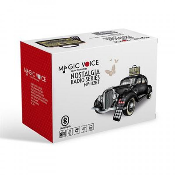 MagicVoice MV-112BT USB - SD - FM - Bluetooth Destekli Nostaljik Radyo