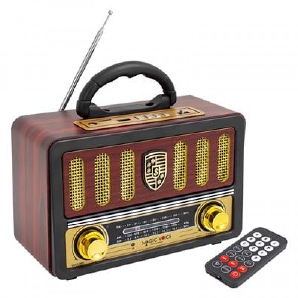 MagicVoice MV-114BT USB - SD - FM - Bluetooth Destekli Nostaljik Radyo