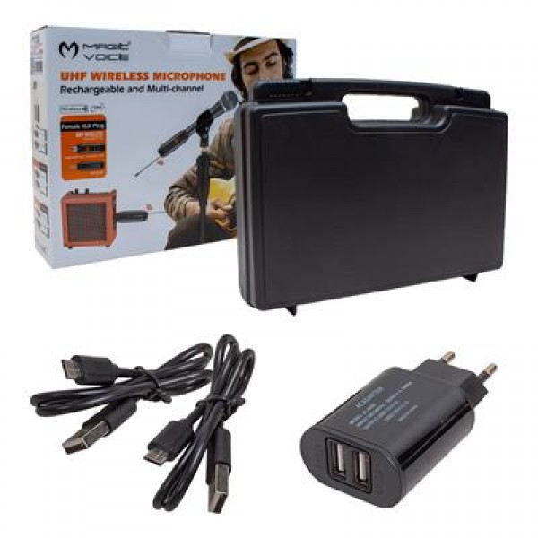 Magicvoice Mv-19596 UHF Yaka Tipi Enstrüman Dörtlü Mikrofon Set