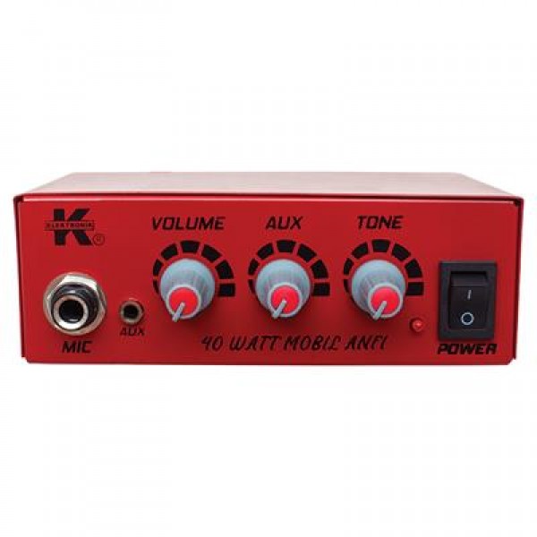 12 Volt 40 Watt Mini Metal Kasa Pazarcı Anfisi