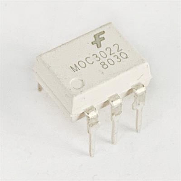 MOC 3022 DIP-6 Triac Çıkışlı Optokuplör Entegresi