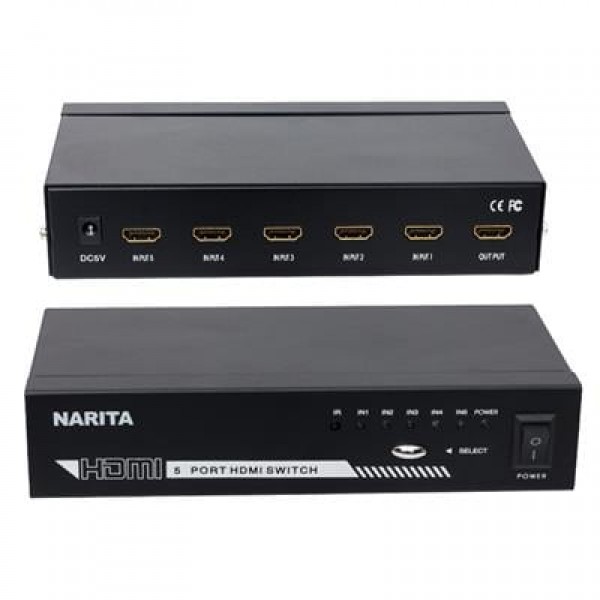 Narita 5 Giriş-1 Çıkış HDMI Switch Birleştirici MT-SW501