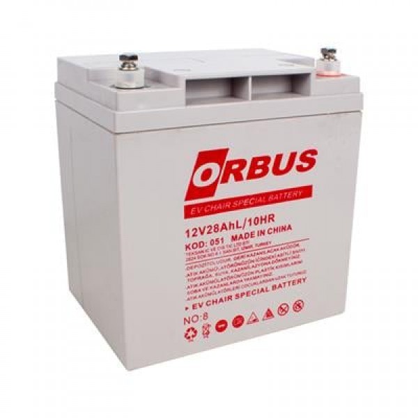 Orbus 12 Volt 28 Amper Elektrikli Bisiklet Aküsü