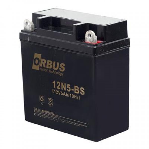 Orbus 12V 5AH Elektrikli Karbon Bisiklet Aküsü 12N5-BS Orbus 12V 5AH Elektrikli Karbon Bisiklet Aküsü 12N5-BS