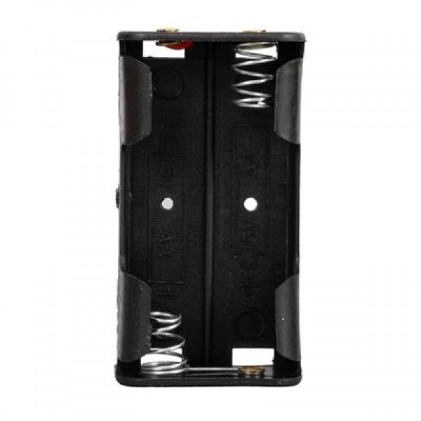 PowerMaster Plastik Siyah Pil Yuvası 2'Li AA (IC-233A)