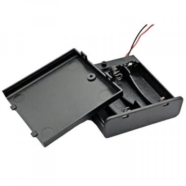 Powermaster  4'lü AA Kapaklı Switch'li Pil Yuvası (IC-233F)