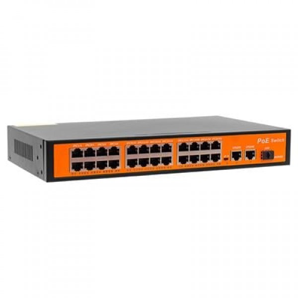 Powermaster POE24FE+2GE+1SFP 300W 10/100 MBPS Ethernet Switch Powermaster POE24FE+2GE+1SFP 300W 10/100 MBPS Ethernet Switch