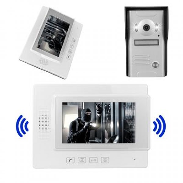 PowerMaster 37M 1 Daire 7'' Görüntülü Diafon Kapı Zili Interkom Akıllı Ev Güvenliği Sistemi