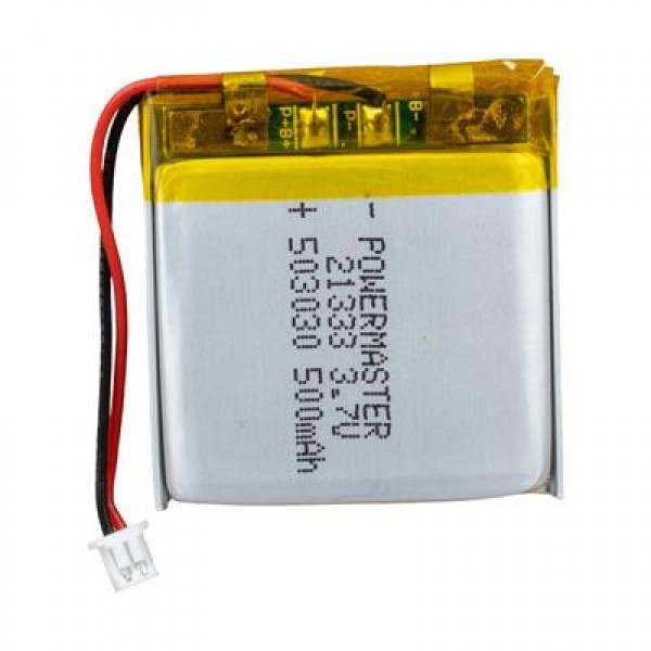 Powermaster PM-21333 3.7V 500mAh 503030 3.5mm Soketli Lityum Polimer (Li-Po) Batarya Şarj Edilebilir Pil Powermaster PM-21333 3.7V 500mAh 503030 3.5mm Soketli Lityum Polimer (Li-Po) Batarya Şarj Edilebilir Pil