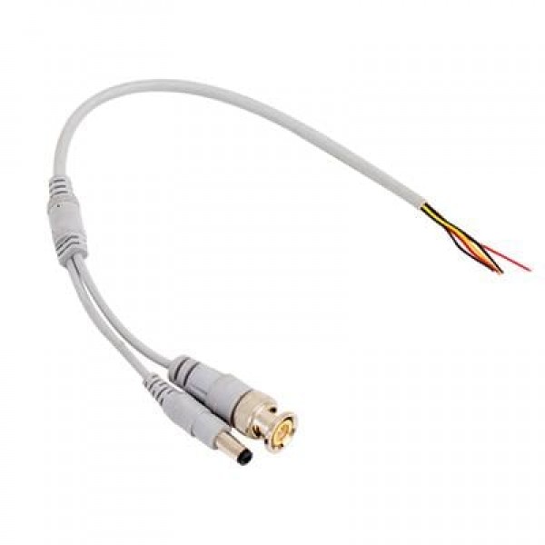 PowerMaster PM-35 Erkek BNC + Power Jacklı 30cm Güvenlik Kamera Kablosu