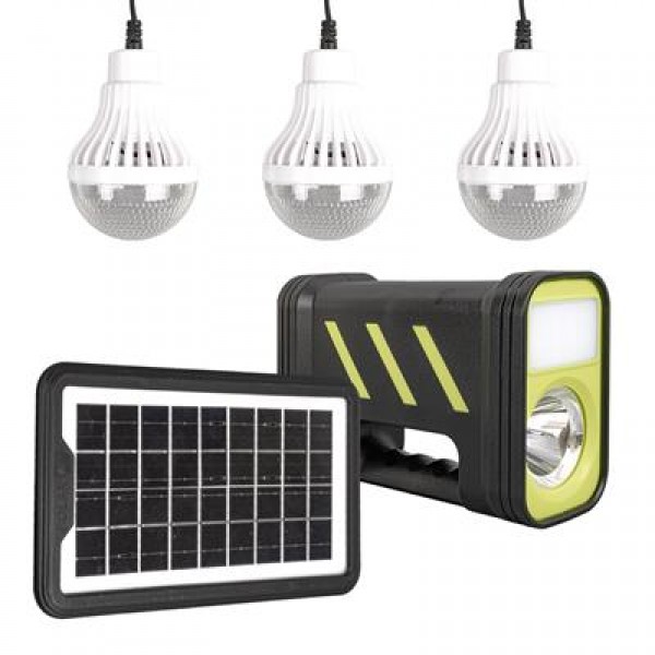 Powermaster GD-12 Solar Panelli 3 Ampullü Solar Işıldak Fener