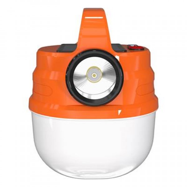 Powermaster HB-V70 Çift Işıklı  6 Modlu (El Feneri+5  Kademe) 50 Watt Şarj Edilebilir Kamp Feneri