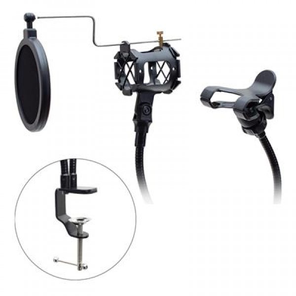 Powermaster KG-24 Bir Telefon Bir Mikrofon Tutacağı Powermaster KG-24 Bir Telefon Bir Mikrofon Tutacağı