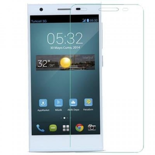 Turkcell T50 Kırılmaz Telefon  Ekran Koruyucu Şeffaf
