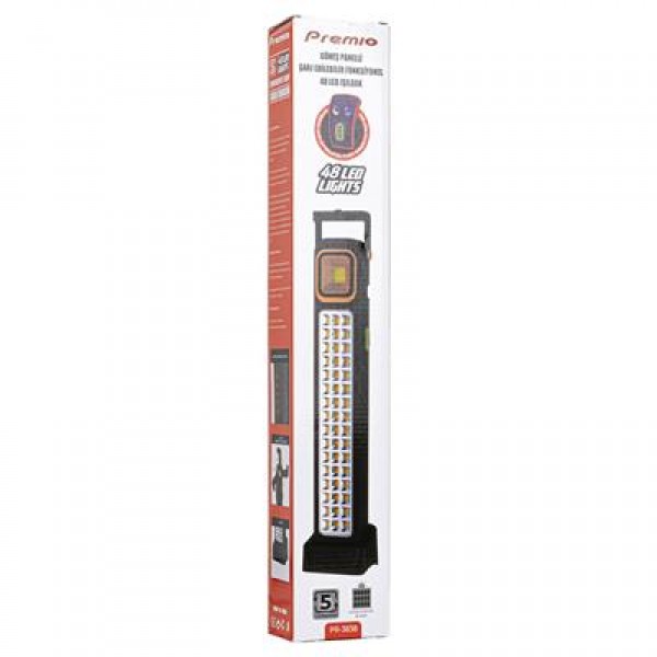 Powermaster KS-848 2 Watt Cob Ledli + 48 Ledli̇ Solar Şarjlı Işıldak